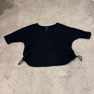 Lane Bryant 3/4 Sleeve Top with Ruched Sides